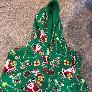 Kids size 14 onesie Christmas pajamas
